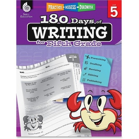 Shell Education Teacher Created Materials 180 Days Of Writing, Gr-5, Ast SHL51528